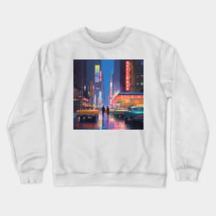 Neo Tokyo city aesthetic Crewneck Sweatshirt